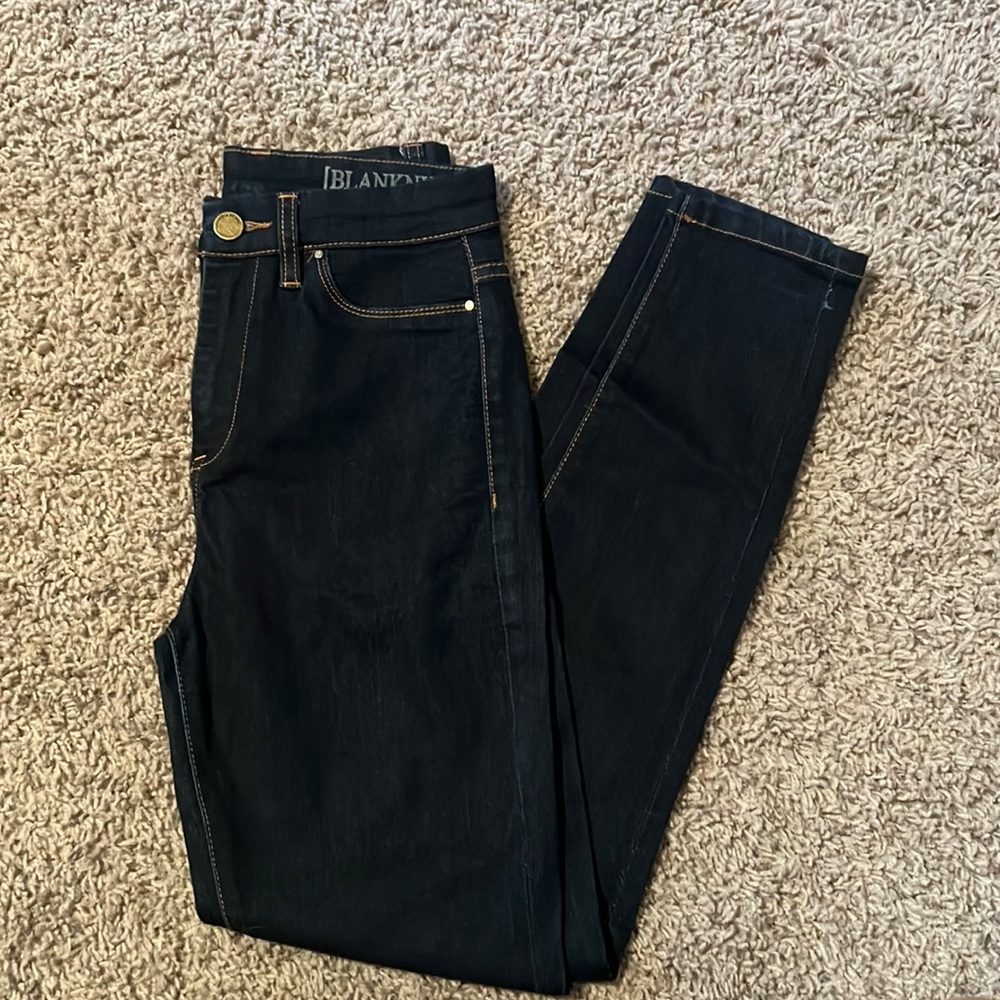 BlankNYC High-rise Dark Wash Skinny Jeans